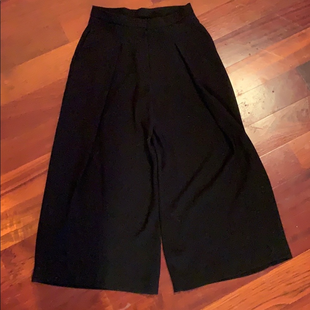 Wide leg high waisted pants